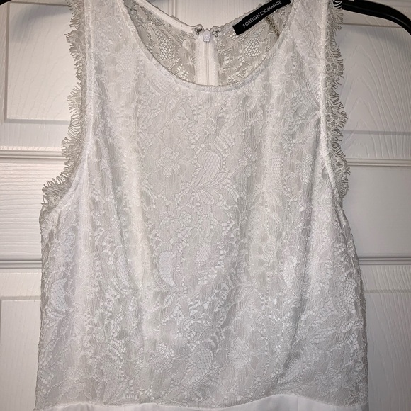 5/$25!!! Cute White Romper with Lace top. - Picture 2 of 6